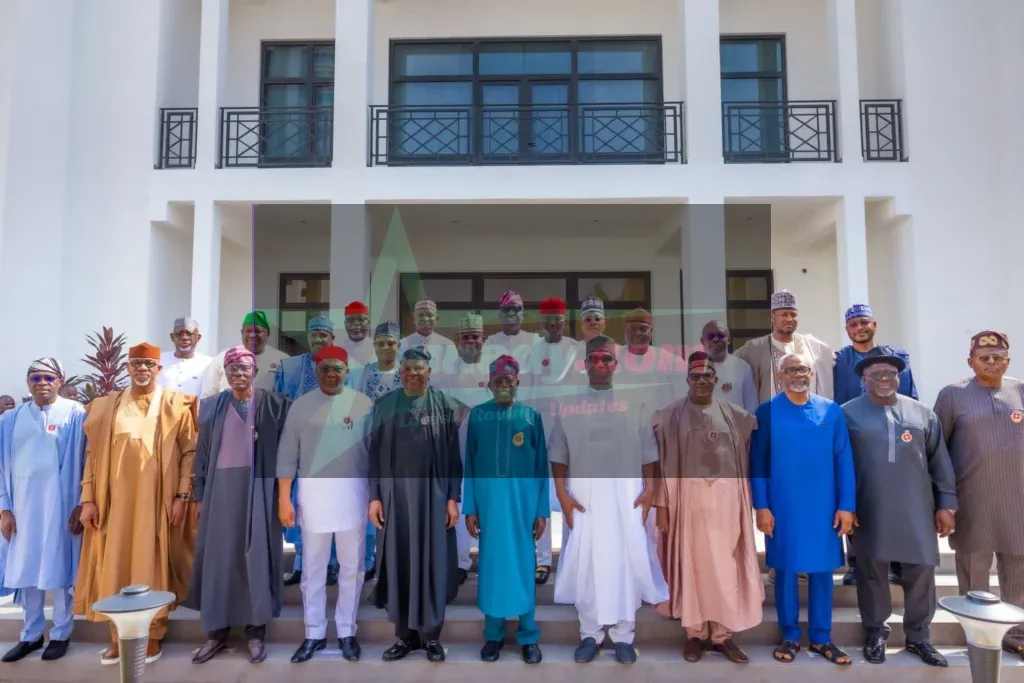 President Tinubu Hosts 23 Governors, Warns of Inflation from Middle East Conflict